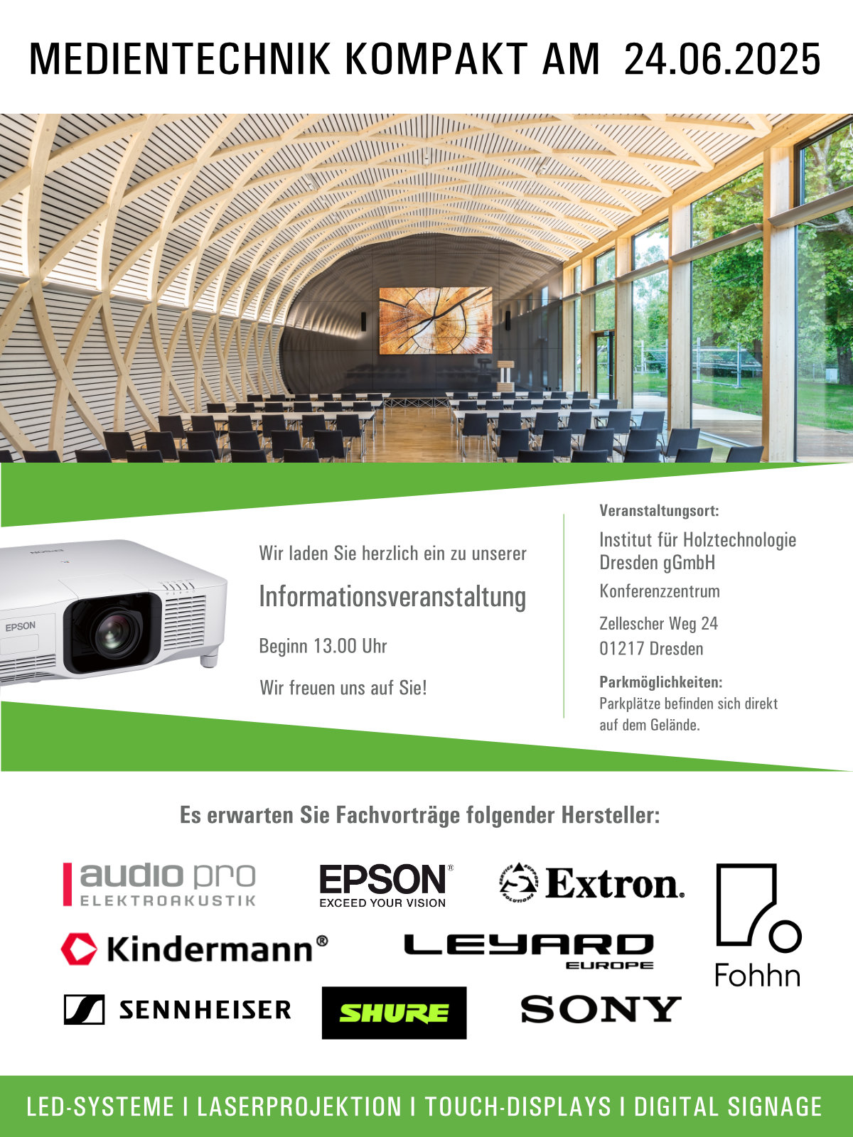 Institut für Holztechnologie Dresden, Konferenzzentrum, Zellescher Weg 24, 01217 Dresden